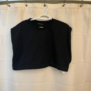 Zara cropped muscle tee - sweatshirt material - size Medium